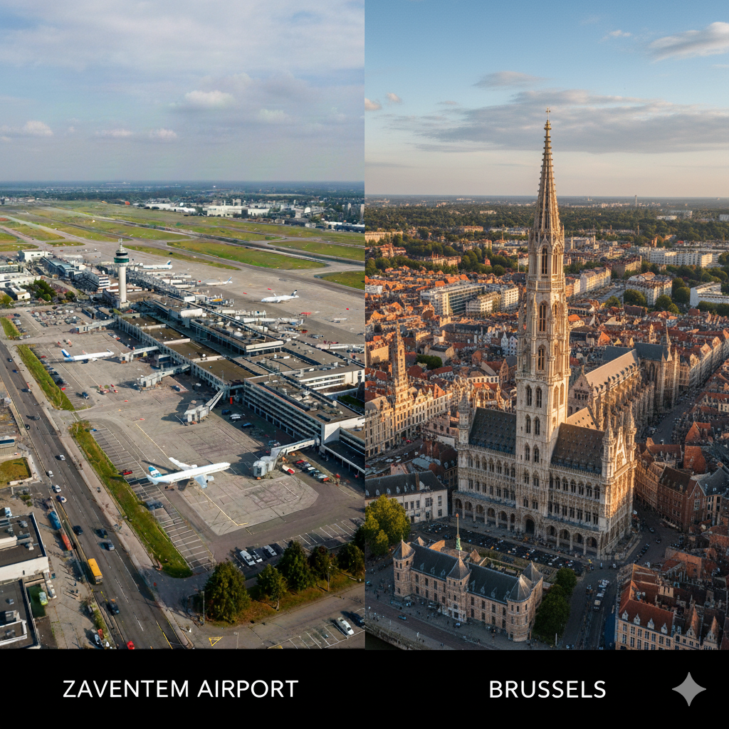 Taxi Zaventem airport vers Bruxelles