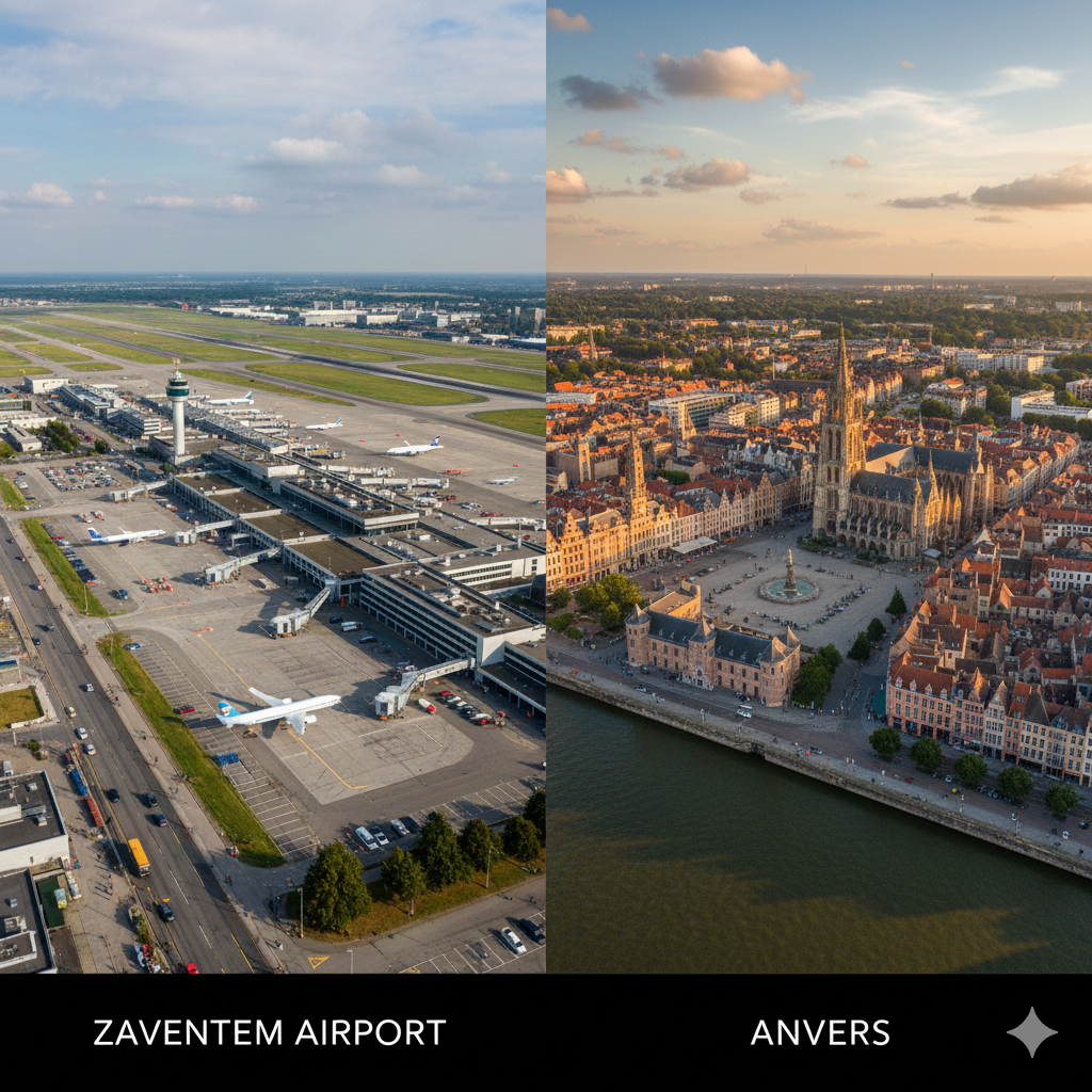 Taxi Zaventem airport naar Antwerpen
