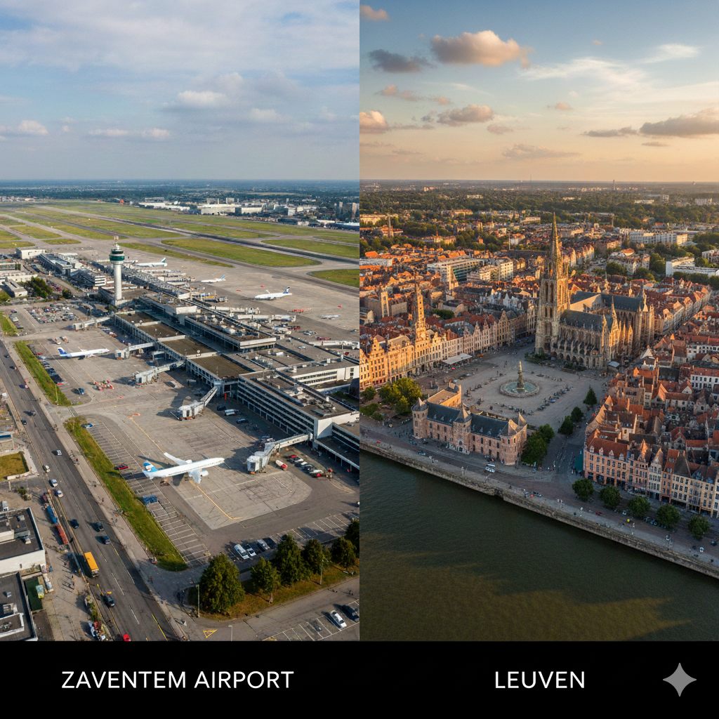 Taxi Zaventem airport naar Leuven