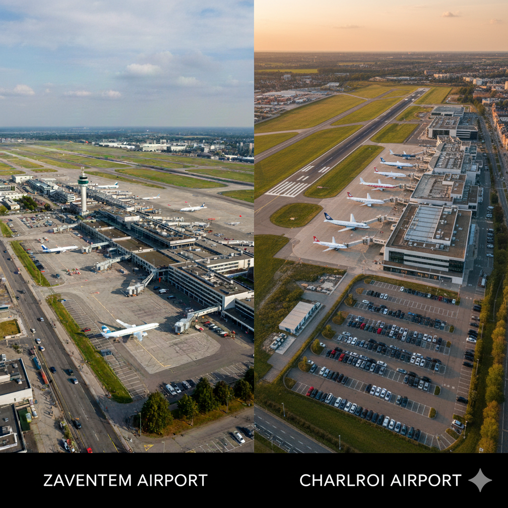 Taxi Zaventem airport vers Charleroi